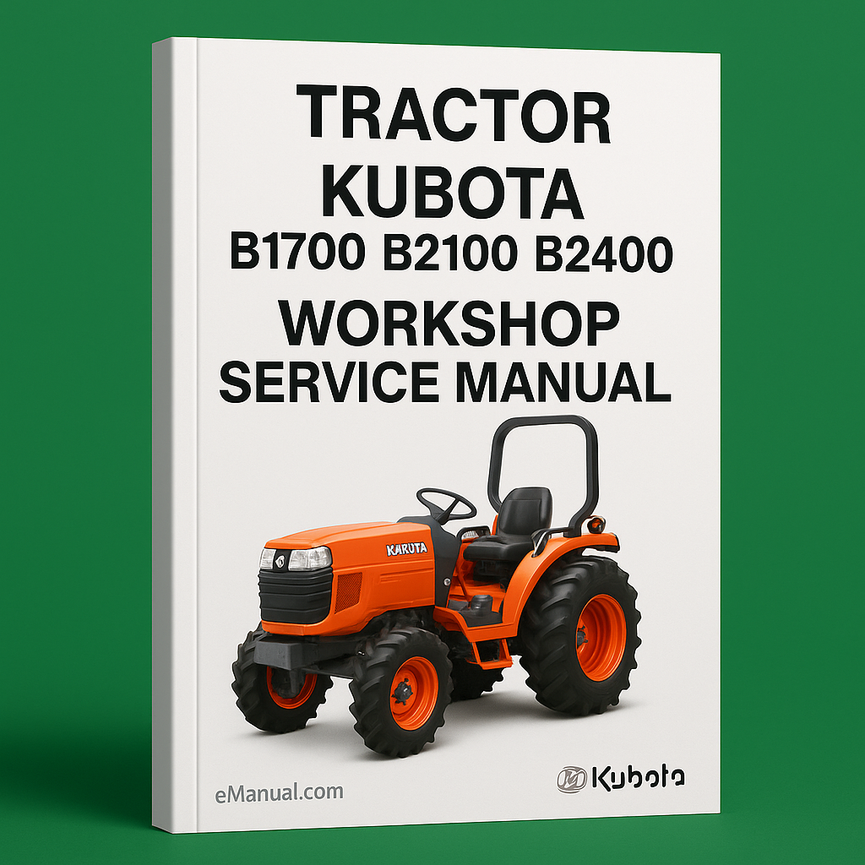 Kubota B1700 B2100 B2400 Traktor-Werkstatthandbuch