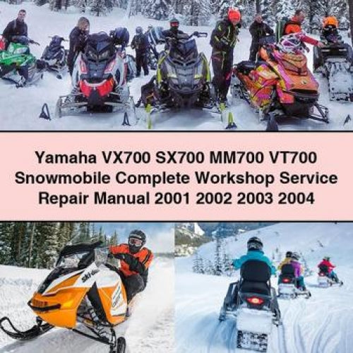 Yamaha VX700 SX700 MM700 VT700 Moto de nieve Manual completo de reparación y servicio de taller 2001 2002 2003 2004 Descargar PDF