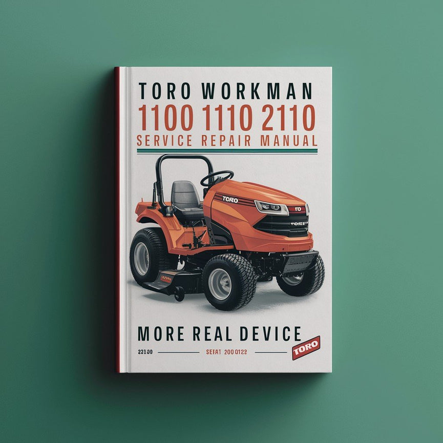 Toro Workman 1100 1110 2100 2110 Service Repair Manual PDF Download