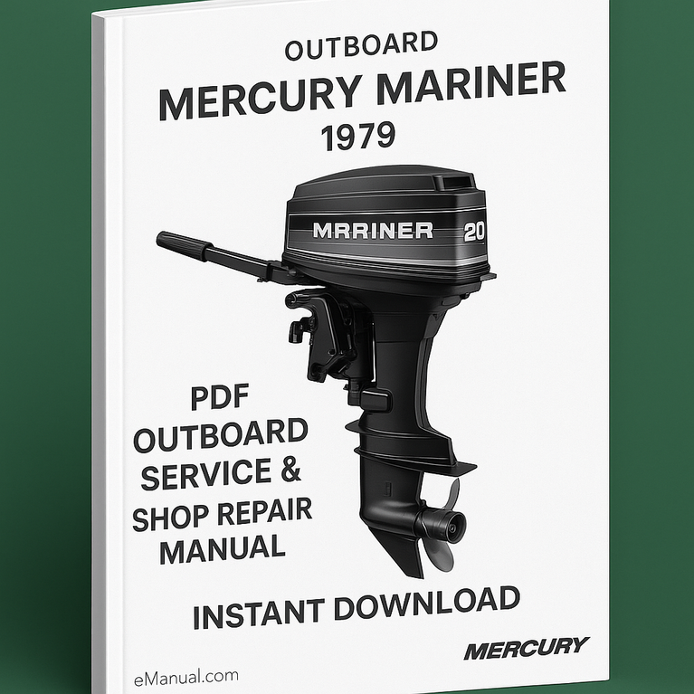 Mercury Mariner 1979 20HP PDF Outboard Service & Shop Repair Manual Instant Download