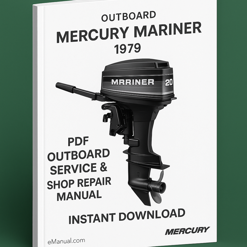 Mercury Mariner 1979 20HP PDF Outboard Service & Shop Repair Manual Instant Download