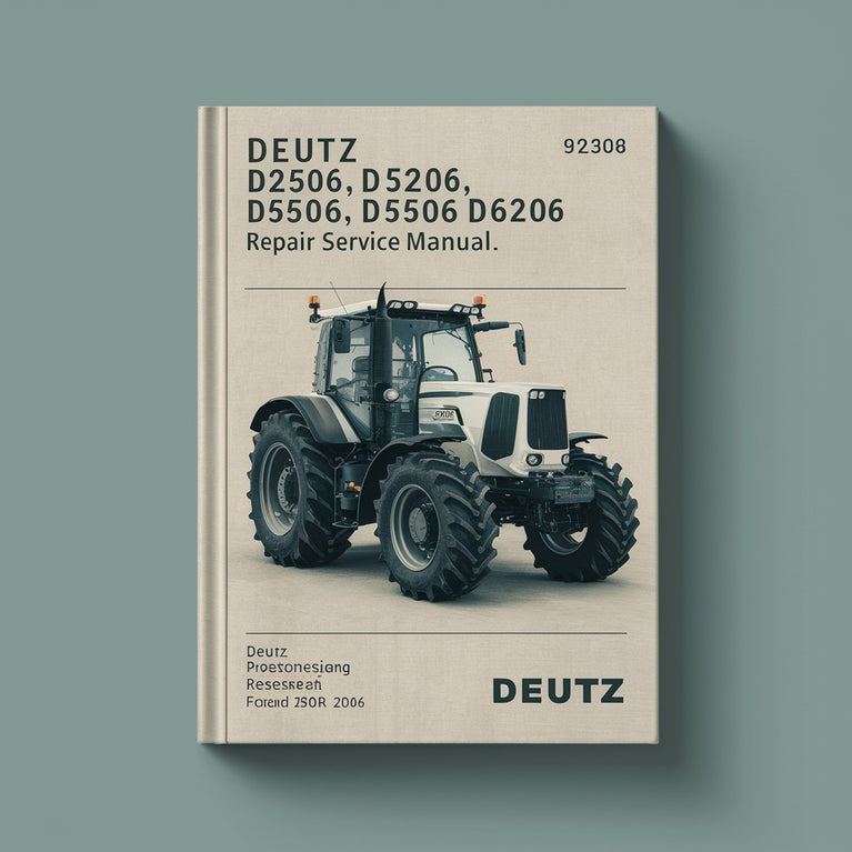 Deutz D2506 D5206 D5506 D6206 Repair Service Manual PDF Download