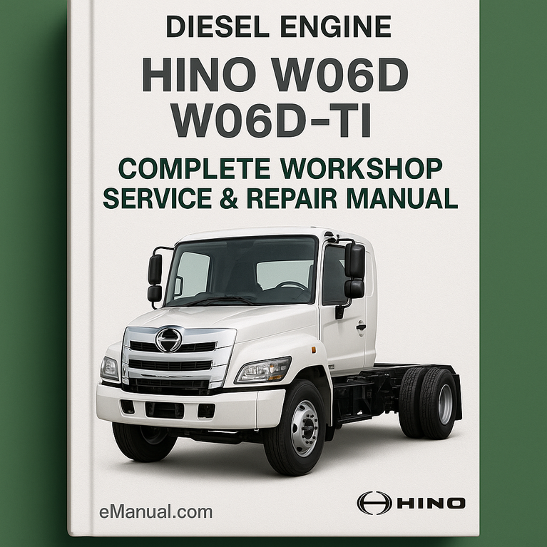 Hino W06d W06d-ti Diesel Engine Complete Workshop Service Repair Manual
