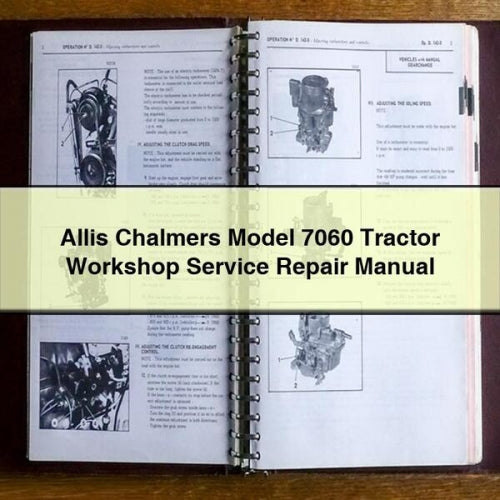 Allis Chalmers Model 7060 Tractor Workshop Service Repair Manual