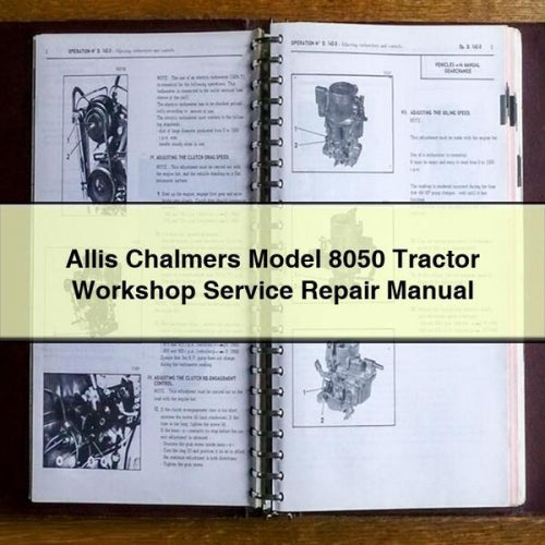 Allis Chalmers Model 8050 Tractor Workshop Service Repair Manual