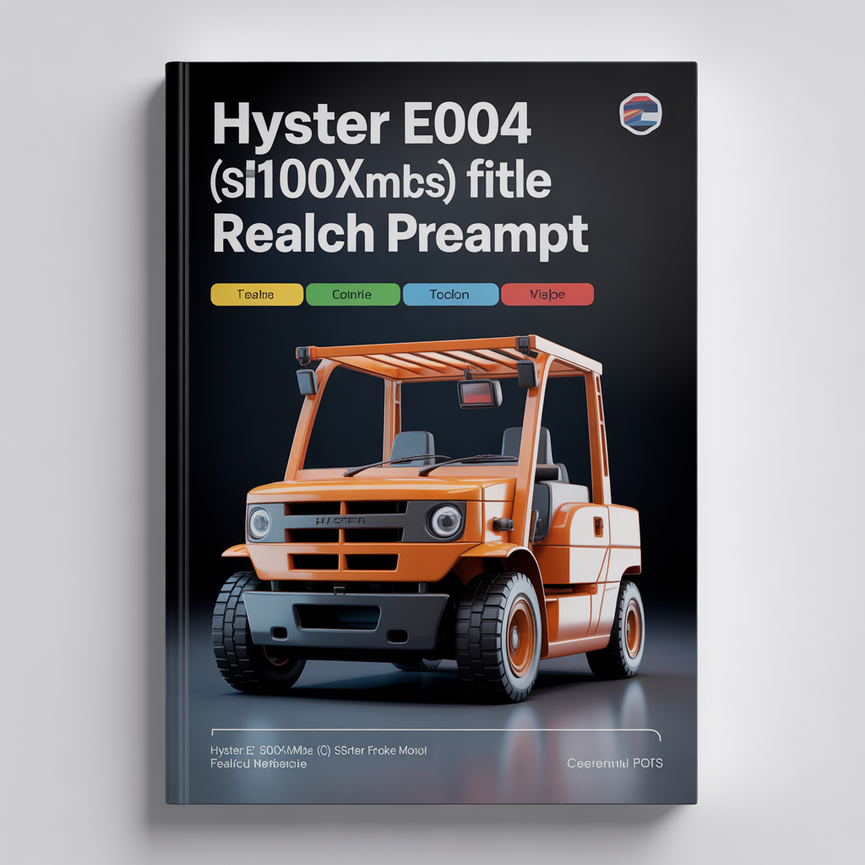 Hyster E004 (S100XMBCS) Forklift Service Repair Manual