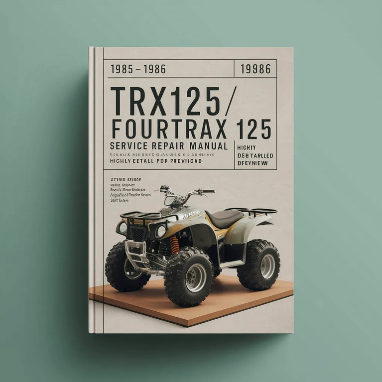 1985-1986 TRX125 / Fourtrax 125 Service Repair Manual (Highly Detailed FSM PDF Preview) Download