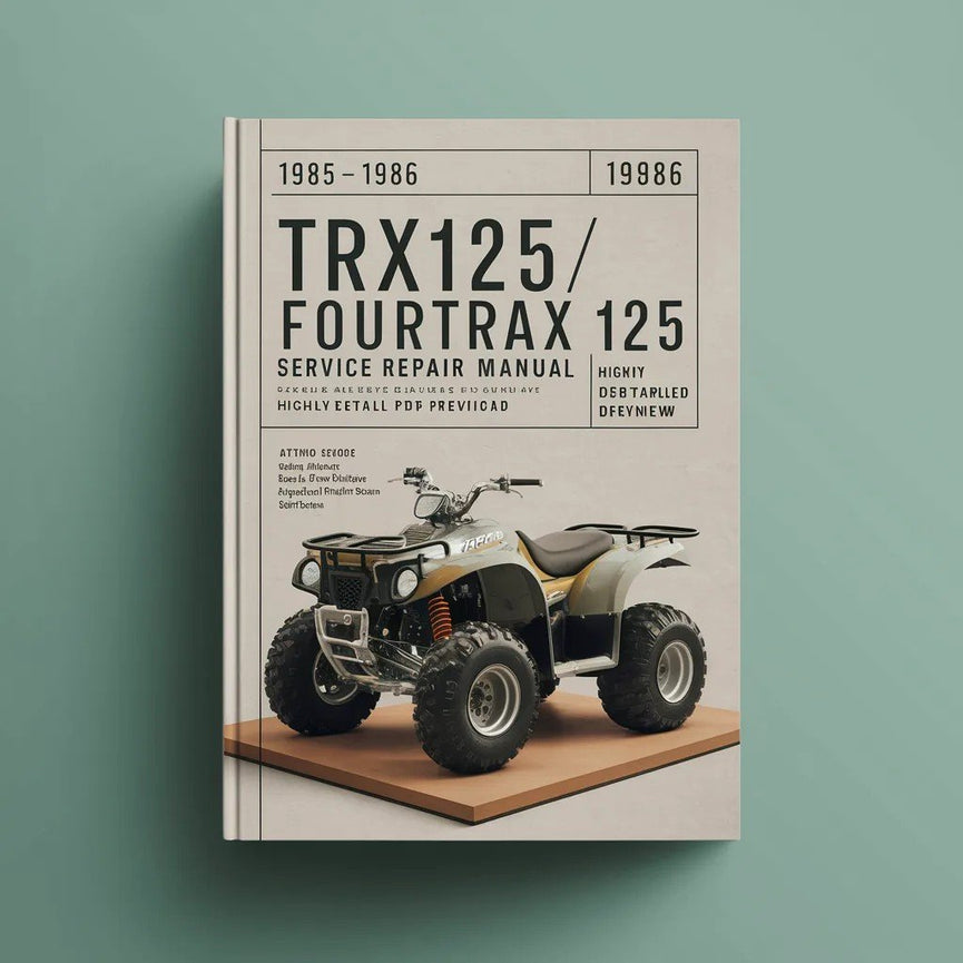1985-1986 TRX125/Fourtrax 125 Service Repair Manual (Highly Detailed FSM PDF Preview) Download
