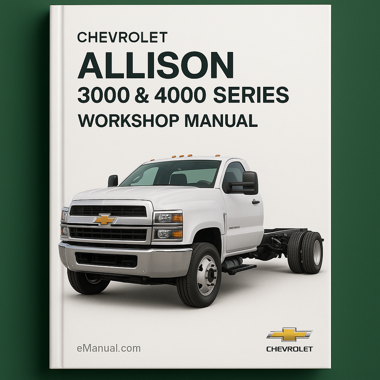 ALLISON Transmission 3000 & 4000 Series Workshop Manual