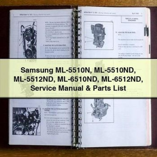 Samsung ML-5510N Ml-5510nd Ml-5512nd Ml-6510nd Ml-6512nd Parts Catalog PDF