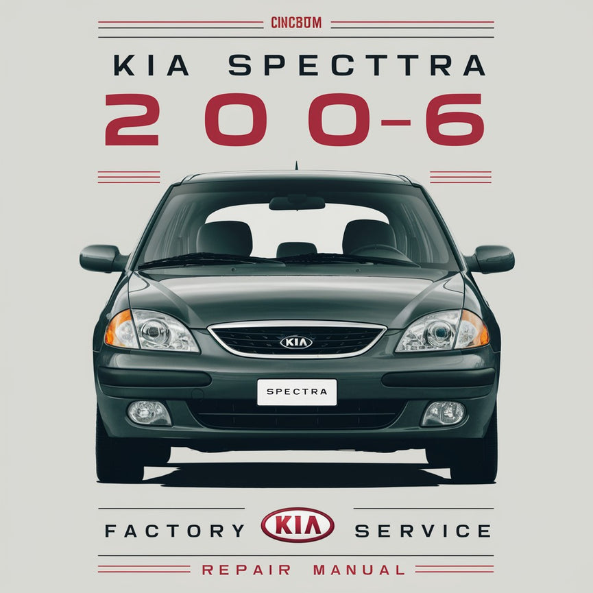 Manual de reparación del servicio de fábrica Kia Spectra 2006 Descargar PDF