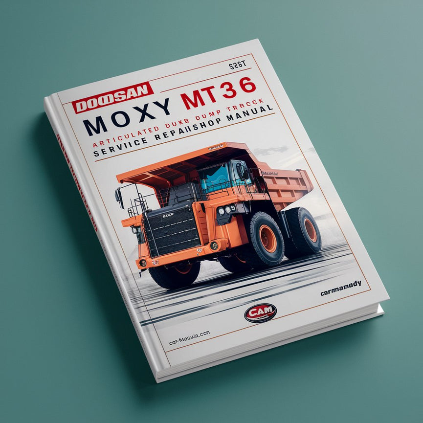 Manual de taller de reparación del servicio del camión volquete articulado Doosan Moxy MT36 Descargar PDF