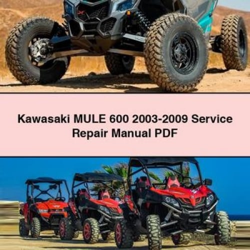 Kawasaki MULE 600 2003-2009 Manual de reparación de servicio Descargar PDF