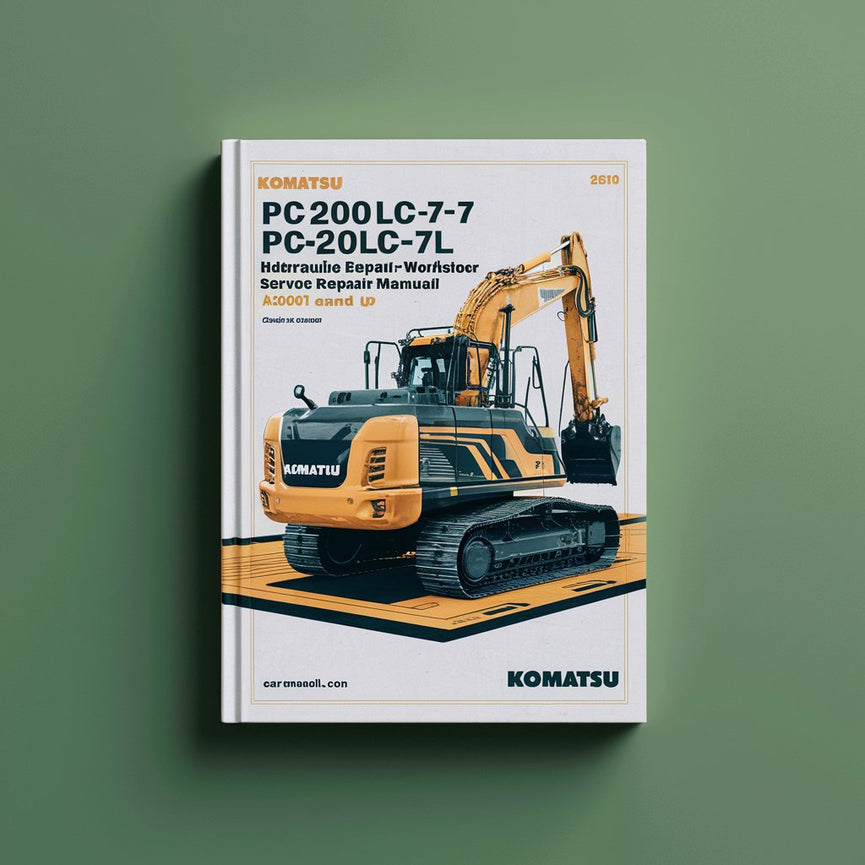 Manual de taller de reparación de servicio de excavadora hidráulica Komatsu PC200LC-7L PC220LC-7L (A86001 y superiores) Descargar PDF