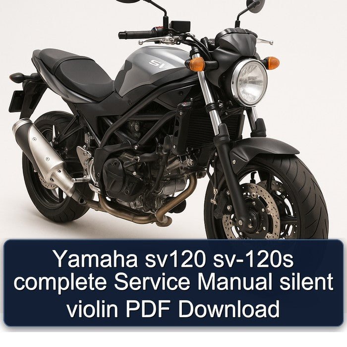 Yamaha SV Models SV120 SV-120S Silent Violin Service Repair Workshop Manual PDF