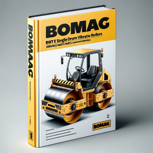 BOMAG BW71 E Single Drum Vibratory Rollers Service Parts Catalogue Manual  SN:101620201001-101620201120