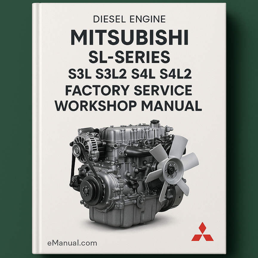 Mitsubishi SL-Series S3L S3L2 S4L S4L2 Diesel Engine Factory Service Workshop Manual - Improved - Download PDF