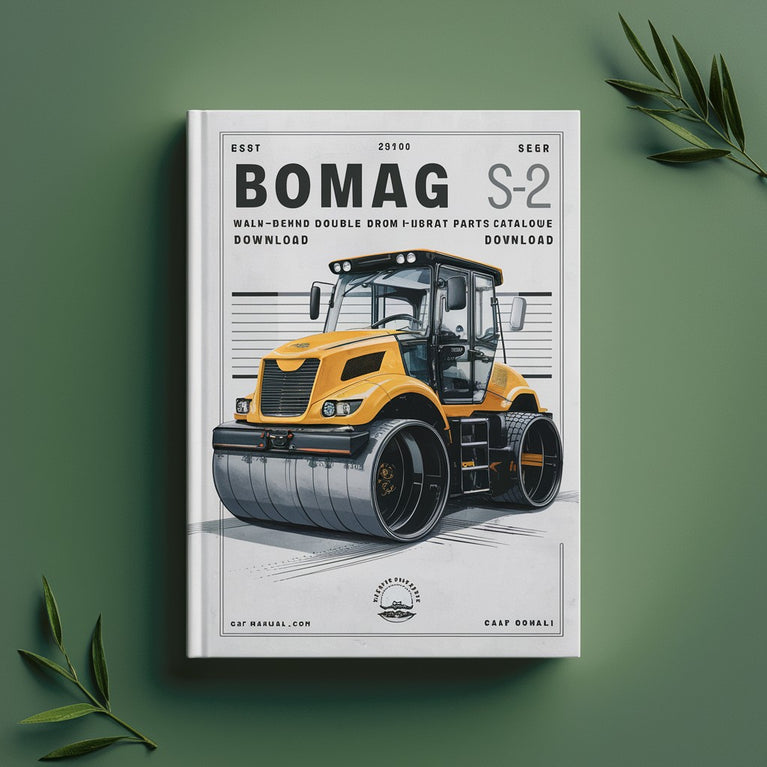 Bomag BW65 S-2 Walk-behind double drum vibrat roller Service Parts Catalogue Manual Instant Download SN101100011001-101100012325 PDF