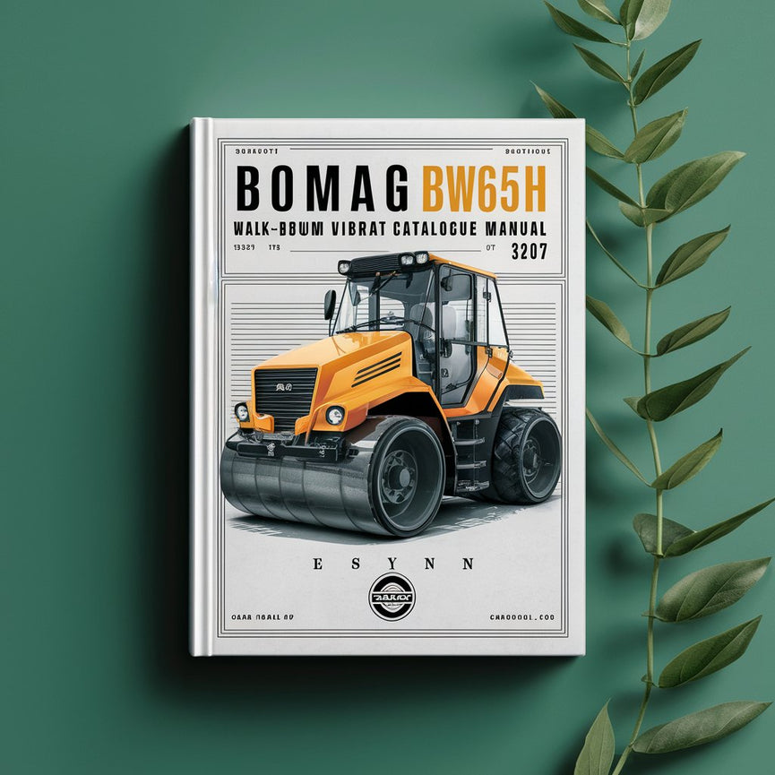 Bomag BW65H Walk-behind double drum vibrat roller Service Parts Catalogue Manual Instant Download SN101100742197-101100742217 PDF