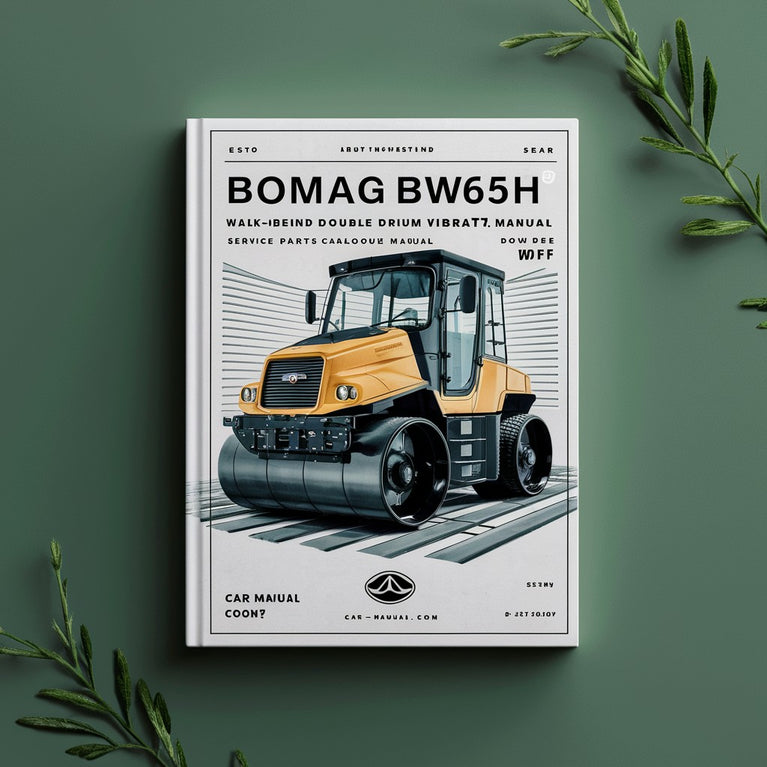 Bomag BW65H Walk-behind double drum vibrat roller Service Parts Catalogue Manual Instant Download SN861100751001-861100759999 PDF