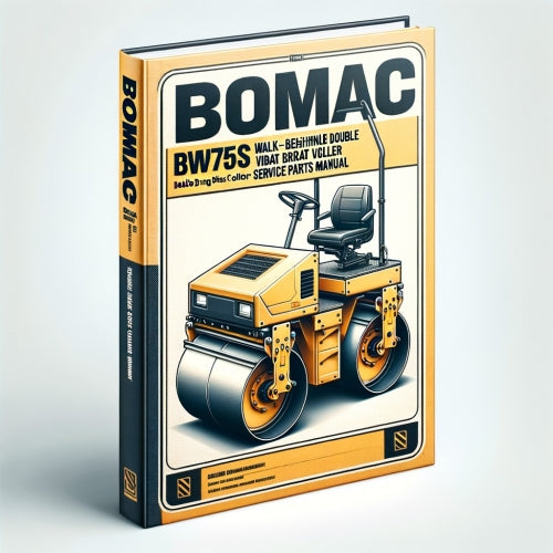 Bomag BW75S Walk-behind double drum vibrat roller Service Parts Catalogue Manual Instant Download SN101020006001-101020006420 PDF