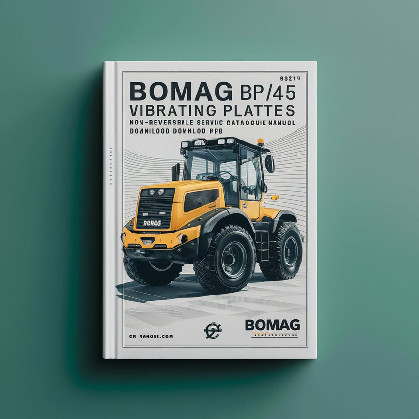 Bomag BP15/45 Vibrating plates non reversible Service Parts Catalogue Manual Instant Download SN101630001994-101630003118 PDF