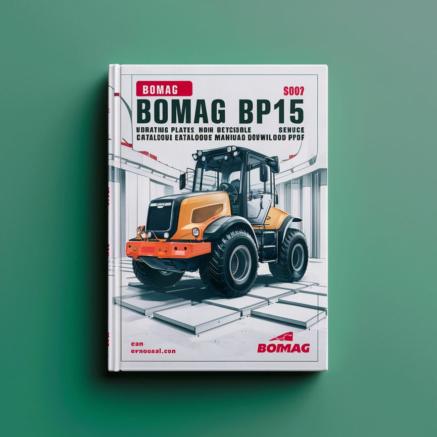 Bomag BP15/45 Vibrating plates non reversible Service Parts Catalogue Manual Instant Download SN101630100101-101630100779 PDF