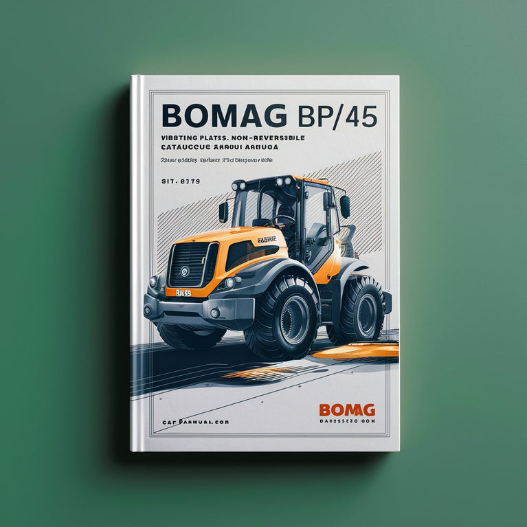 Bomag BP15/45 Vibrating plates non reversible Service Parts Catalogue Manual Instant Download SN101630100780-101630109195 PDF