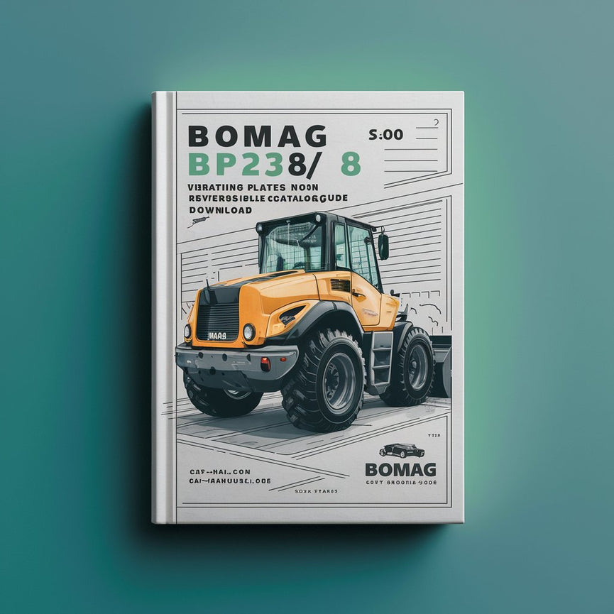 Bomag BP23/48 Vibrating plates non reversible Service Parts Catalogue Manual  SN101670100101-101670102000