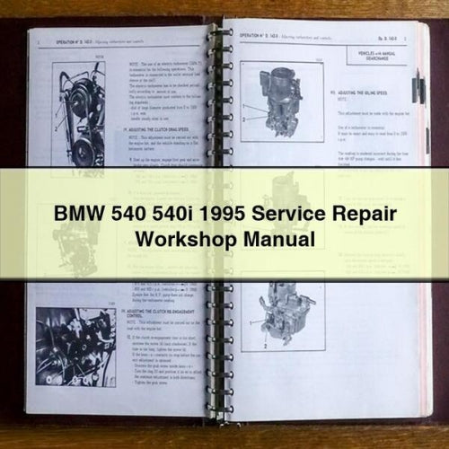 BMW 540 540i 1995 Service Repair Workshop Manual PDF Download