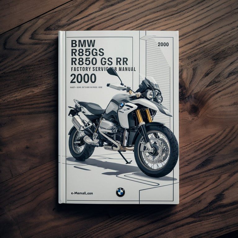 BMW R850GS R850R R 850 GS R 2000 Factory Service Manual PDF Download