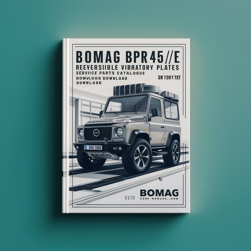 Bomag BPR45/55/E Reversible VIBRATORY PLATES Service Parts Catalogue Manual Instant Download SN101692171001-101692171026 PDF