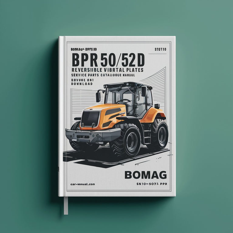 Bomag BPR50/52D Reversible VIBRATORY PLATES Service Parts Catalogue Manual Instant Download SN101690210101-101690211040 PDF