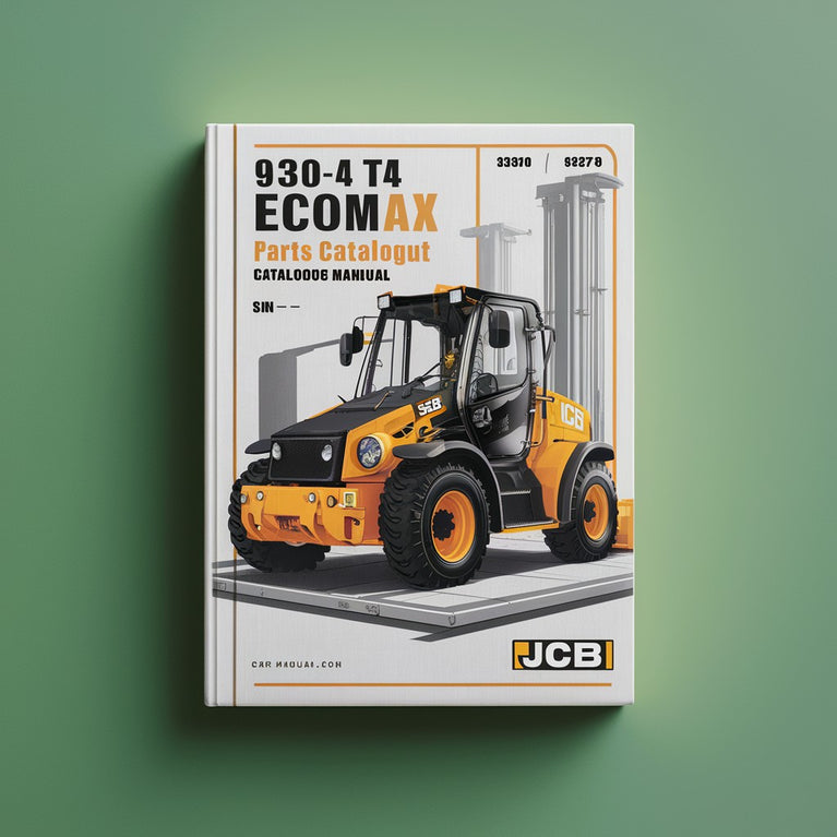 JCB 930-4 T4 ecoMax Forklift Parts Catalogue Manual (SN: 02363578-02365578) PDF Download