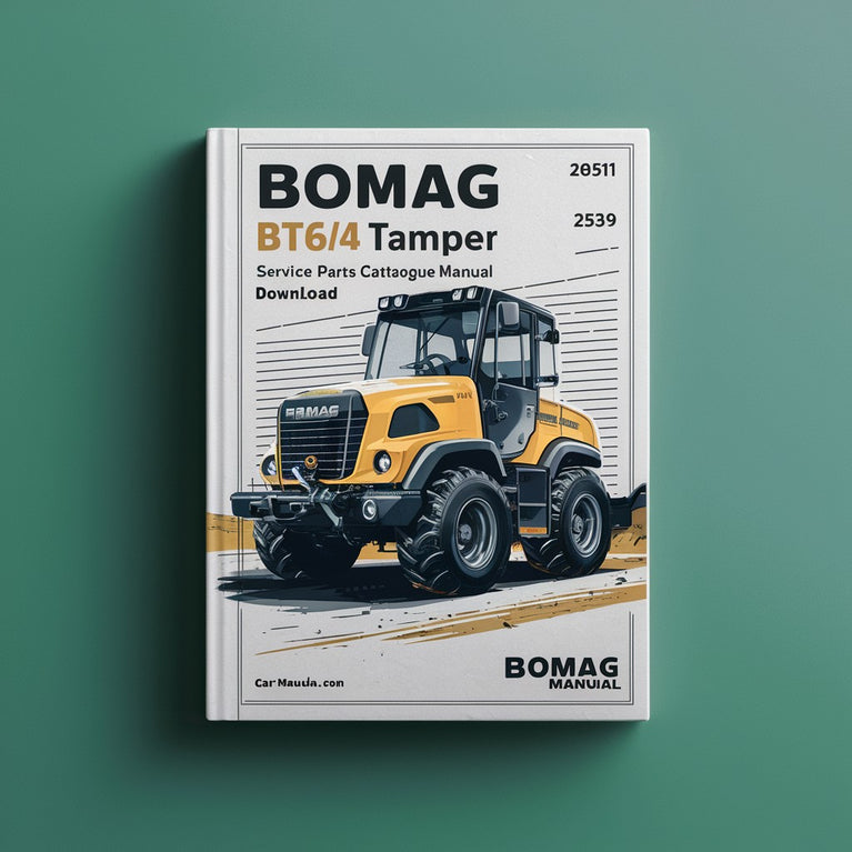 Bomag BT65/4 Tamper Service Parts Catalogue Manual Instant Download SN101540534887-101540539999 PDF