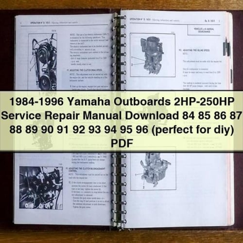 1984-1996 Yamaha Outboards 2HP-250HP Service Repair Manual Download 84 85 86 87 88 89 90 91 92 93 94 95 96 (perfect for diy) PDF