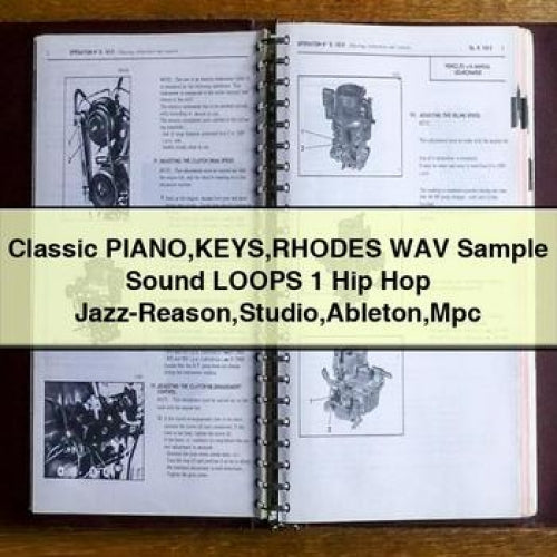 Classic PIANO KEYS RHODES WAV Sample Sound LOOPS 1 Hip Hop Jazz-Reason Studio Ableton Mpc