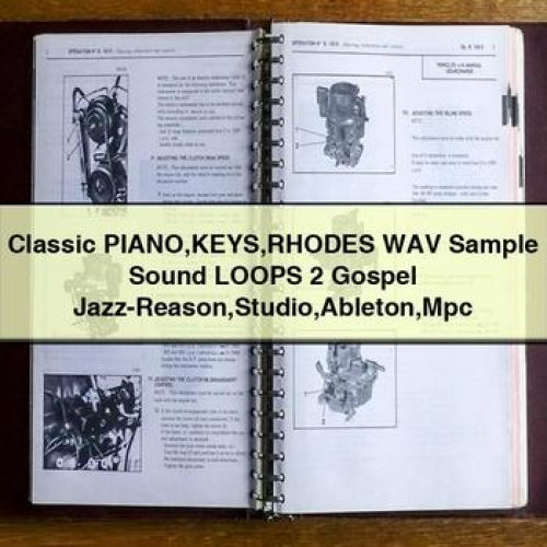 Classic PIANO KEYS RHODES WAV Sample Sound LOOPS 2 Gospel Jazz-Reason Studio Ableton Mpc