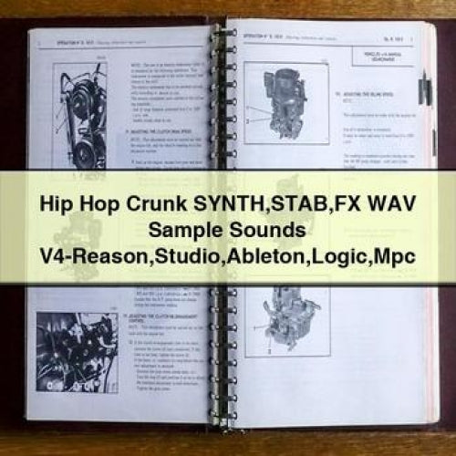 Hip Hop Crunk SYNTH STAB FX WAV Sample Sounds V4-Reason Studio Ableton Logic Mpc