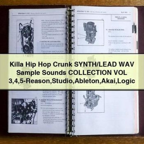 Killa Hip Hop Crunk SYNTH/LEAD WAV Sample Sounds COLLECTION VOL 3 4 5-Reason Studio Ableton Akai Logic