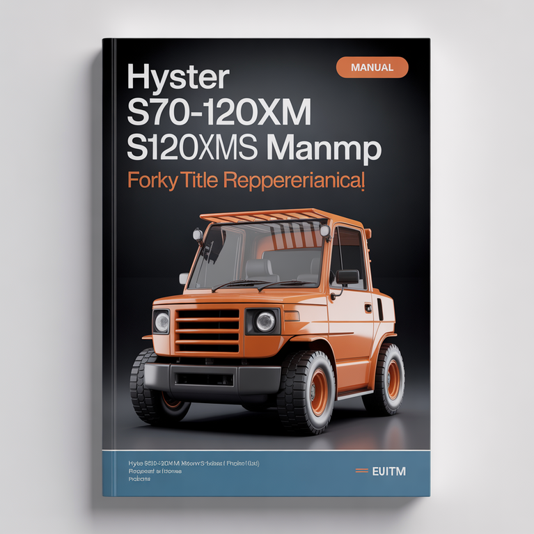 Hyster s70-120xm s120xms (e004) Forklift Repair Manual