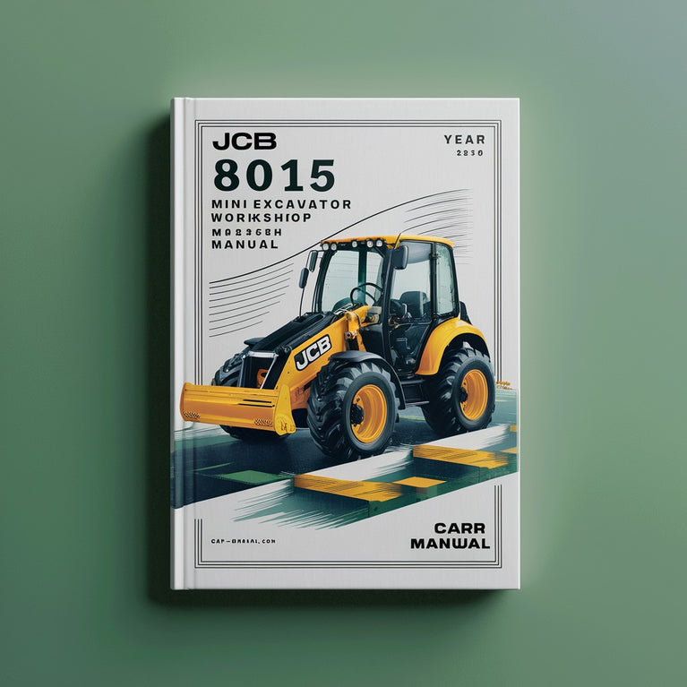 Manual de reparación de servicio de taller de miniexcavadora JCB 8015 Descargar PDF