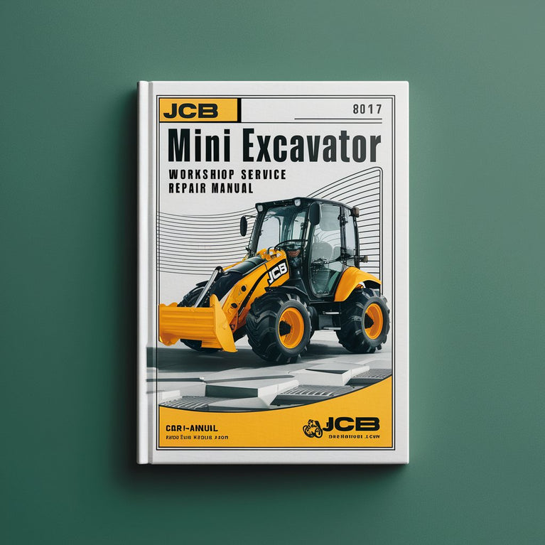 Manual de reparación de servicio de taller de miniexcavadora JCB 8017 Descargar PDF