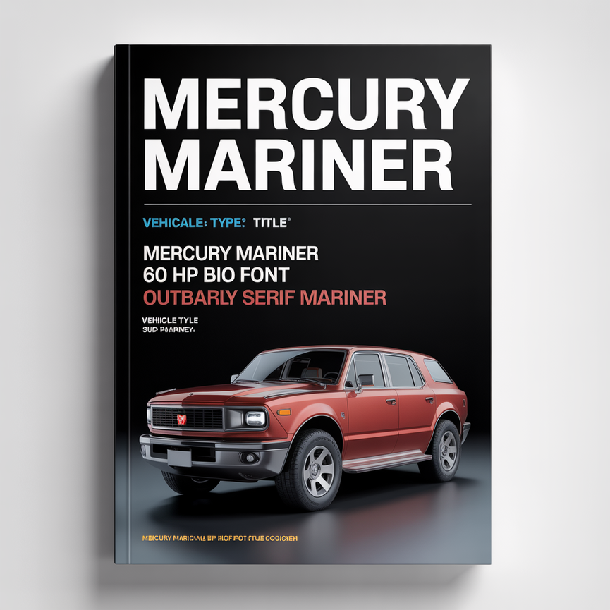 Mercury Mariner 60 HP Big Foot Outboard Service Manual