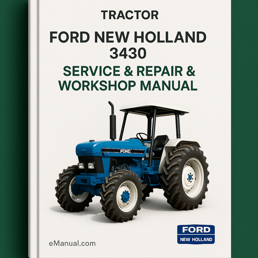 Ford New Holland 3430 Tractor -6- Volumes Service Repair & Workshop Manual - Improved - Download PDF