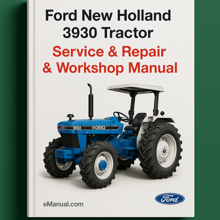 Ford New Holland 3930 Tractor -6- Volumes Service Repair & Workshop Manual - Improved - Download PDF
