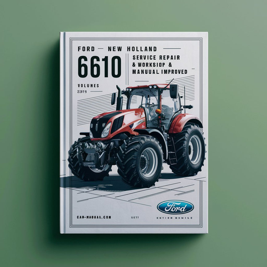 Ford New Holland 6610 Tractor -6- Volumes Service Repair & Workshop Manual-Improved-