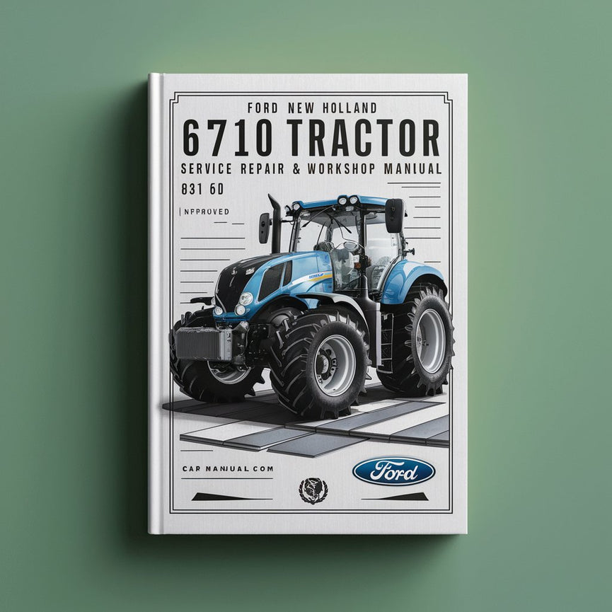 Ford New Holland 6710 Tractor -6- Volumes Service Repair & Workshop Manual-Improved-