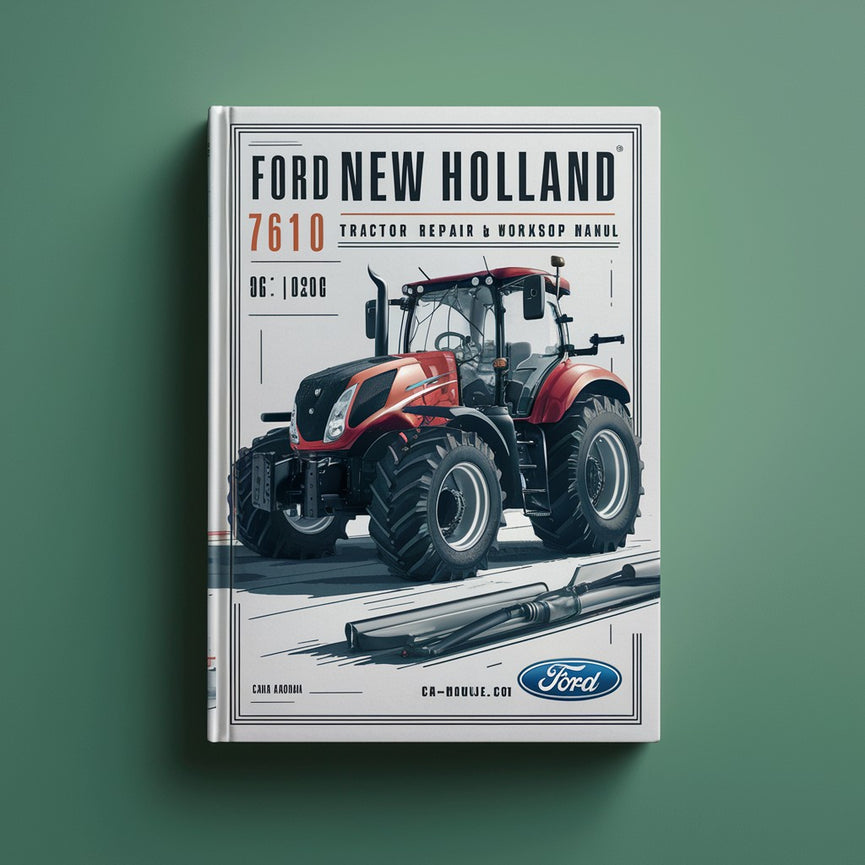 Ford New Holland 7610 Tractor -6- Volumes Service Repair & Workshop Manual-Improved-