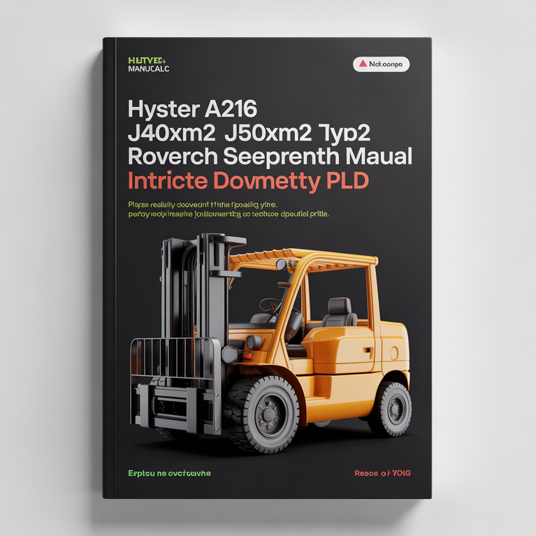 Hyster A216 (J40XM2 J50XM2 J60XM2) Forklift Service Repair Manual Instant Download PDF